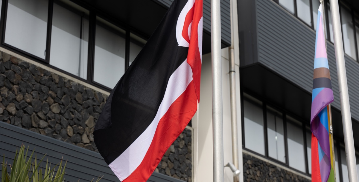 Maori flag at Otago Polytechnic 001